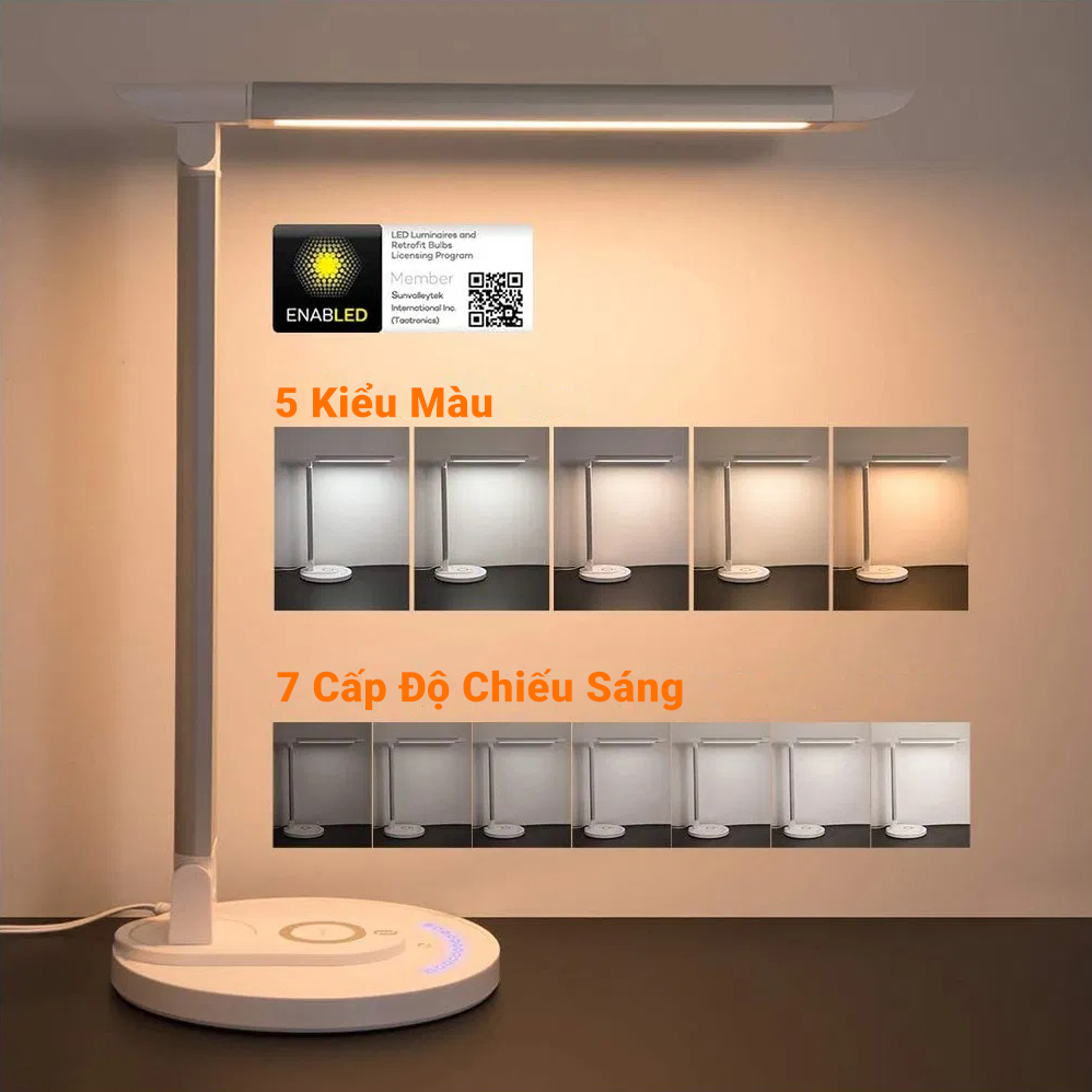 Đèn học chống cận Taotronics TT-DL036 với nhiều chế độ phù hợp cho mắt