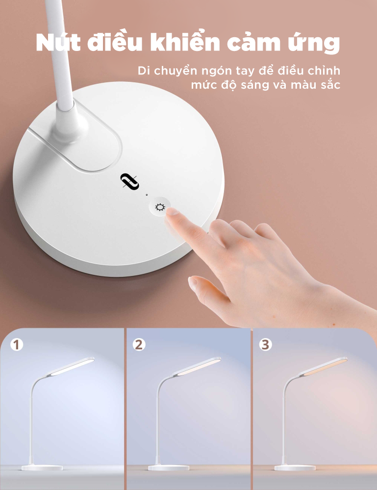 Đèn chống cận Taotronics TT-DL1009 có 3 mức sáng
