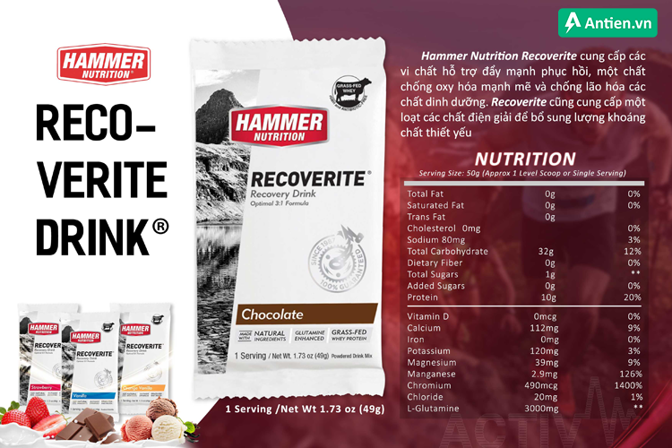 Thành phần dinh dưỡng Recoverite