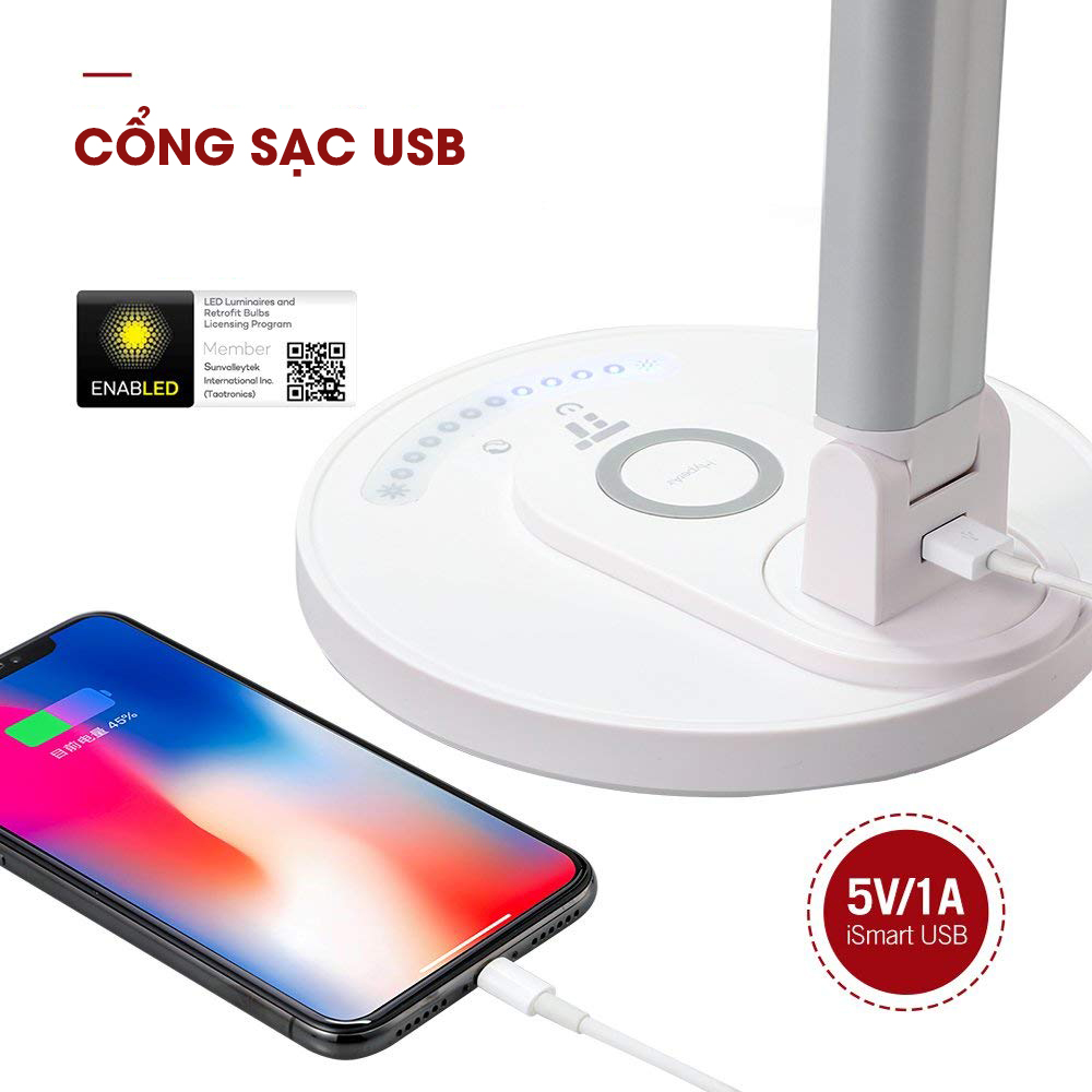 Hỗ trợ sạc USB tiện lợi