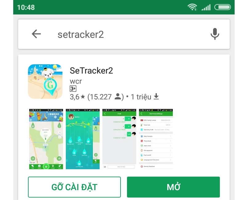 Giao diện của phần mềm Setracker 2