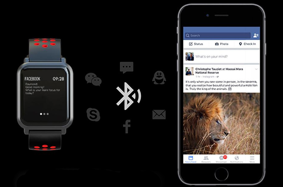 Đồng hồ thông minh kết nối điện thoại qua bluetooth