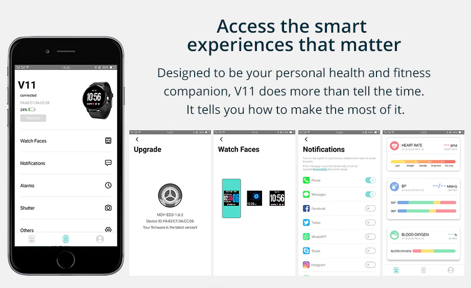 Đồng hồ thông minh Colmi V11 sử dụng ứng dụng Dafit