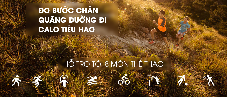 Đồng hồ thông minh hỗ trợ 8 môn thể thao