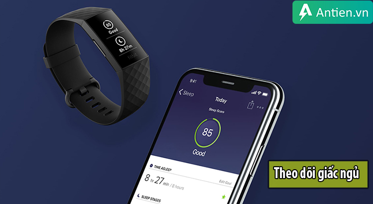 Fitbit Charge 4 hỗ trợ theo dõi giấc ngủ