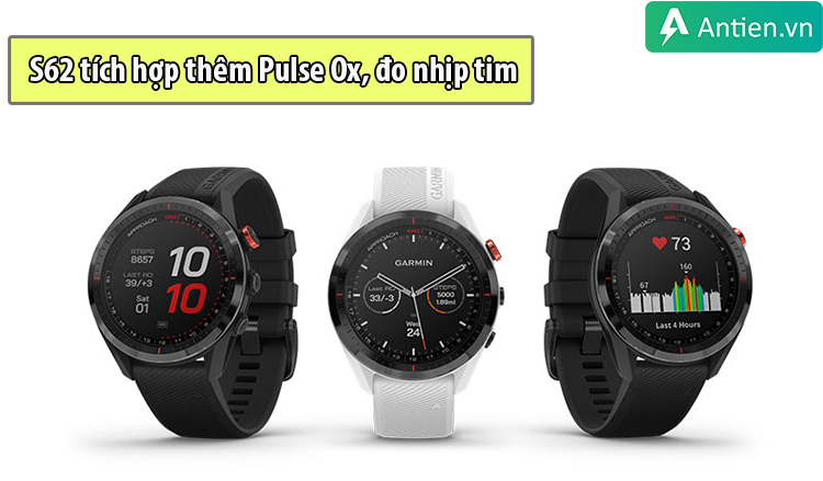 Đồng hồ Garmin Approach S62 tích hợp thêm Pulse Ox