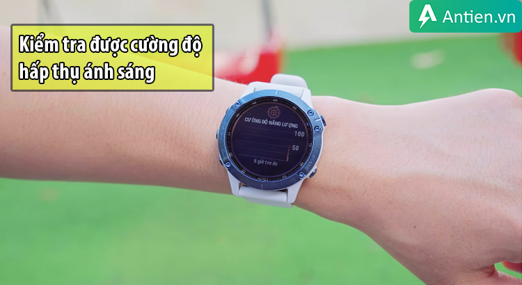 Fenix 6S/6 pro solarxem được cường độ hấp thụ ánh nắng