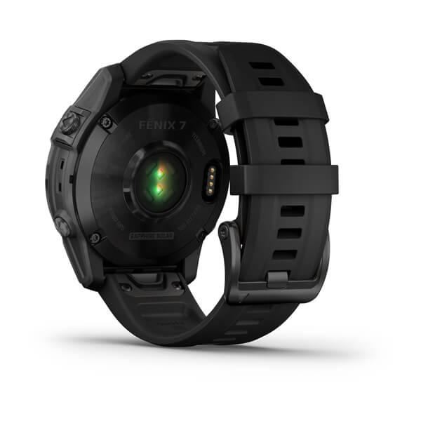 Mặt sau của đồng hồ Garmin Fenix 7 - Sapphire Solar