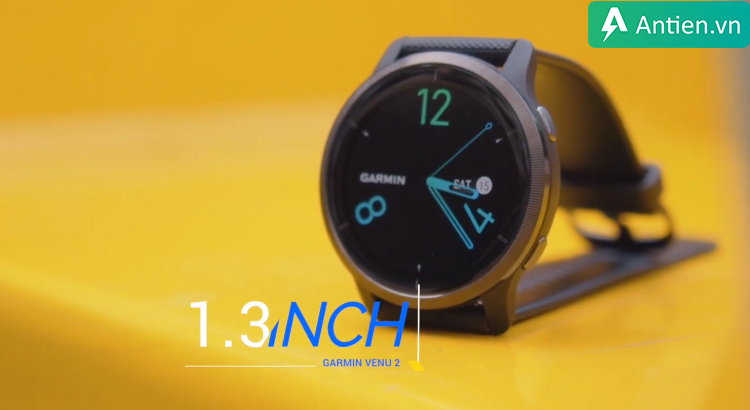 Mặt đồng hồ Garin Venu 2 với kích thước 1.3 inch