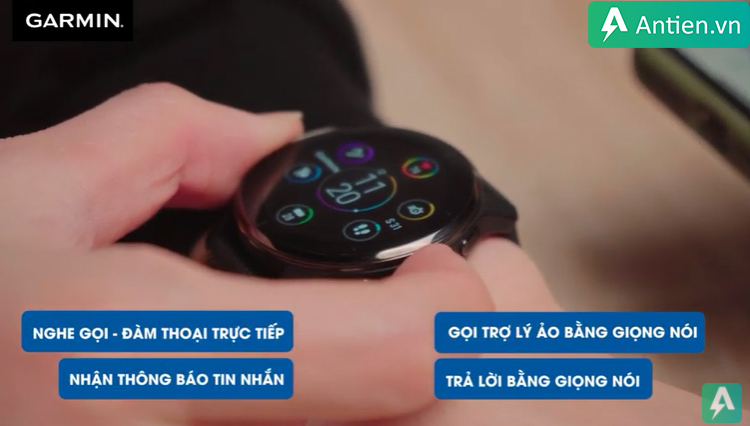 Đồng hồ Garmin Venu 2 Plus có trang bị mic và loa