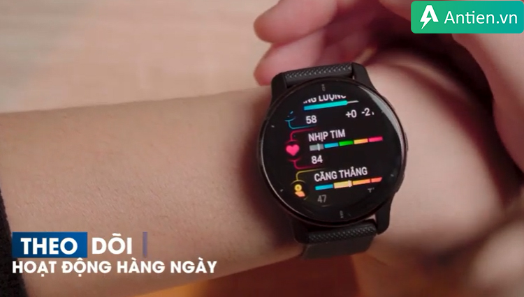 Đồng hồ thông minh Garmin Venu 2 hỗ trợ theo dõi sức khỏe hàng ngày