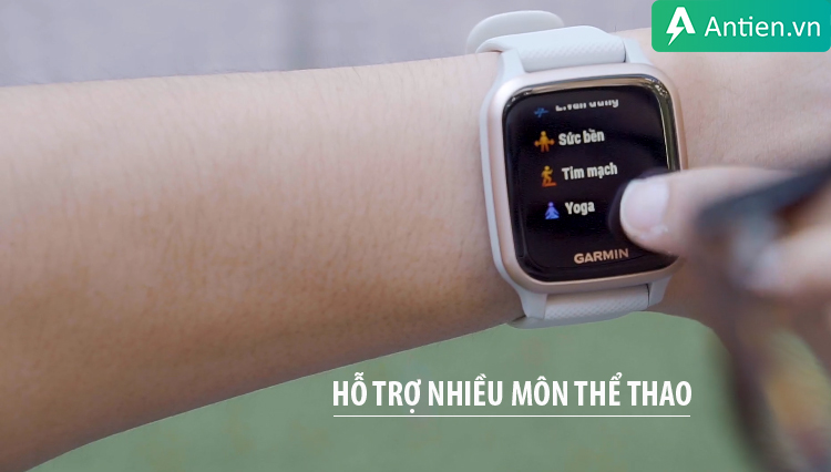 Garmin Venu SQ hỗ trợ nhiều môn thể thao