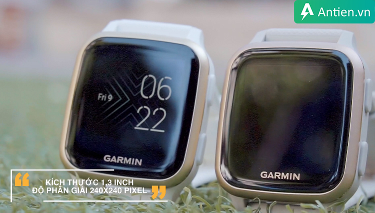 Kích thước màn hình của Venu SQ là 1.2inch