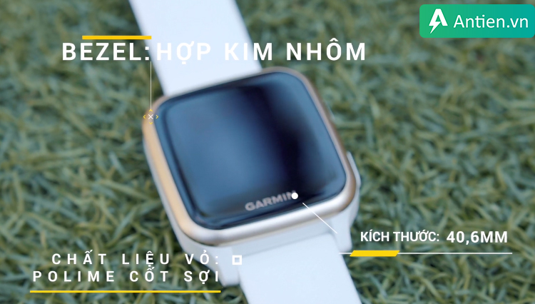 Garmin Venu SQ thiết kế mặt vuông