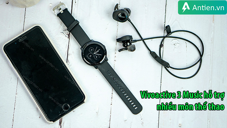 Đồng hồ thông minh cao cấp Garmin Vivoactive 3 Music