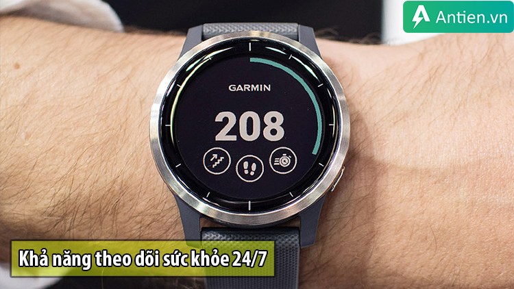 Garmin Vivoactive 4 theo dõi sức khỏe 24/7