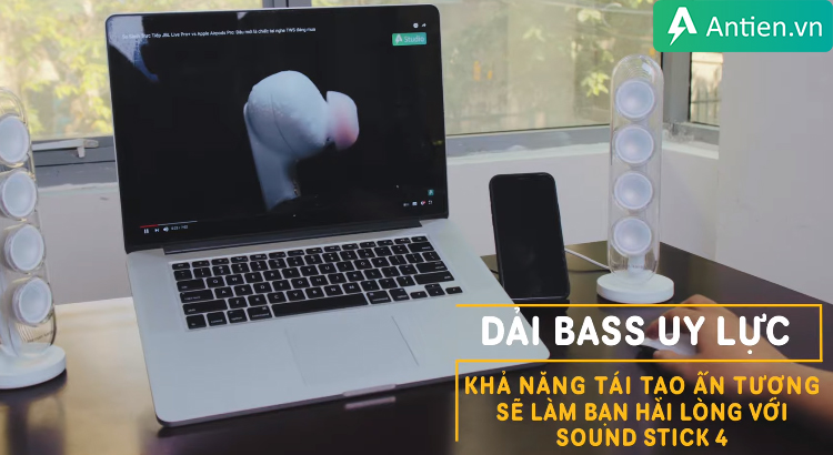 Loa Soundstick 4 có dải Bass ấn tượng