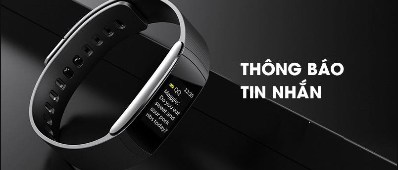 Vòng tay thông minh hỗ trợ nhận tin nhắn