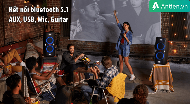 Loa không dây JBL Partybox 310 kết nối mọi loại thiết bị