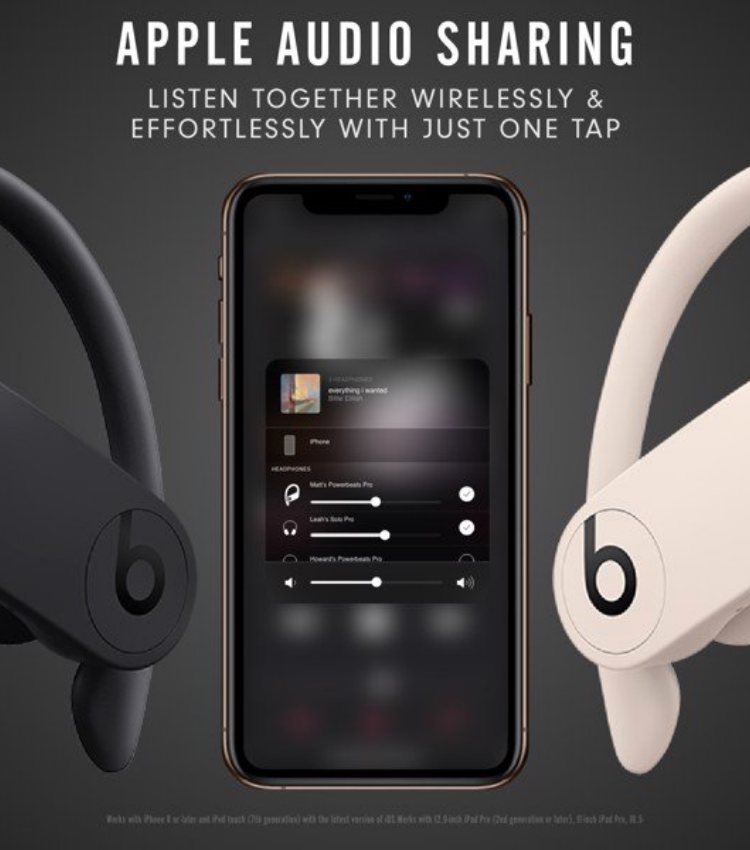 Tai nghe Bluetooth PowerBeat Pro sử dụng chip Apple H1 mới nhất