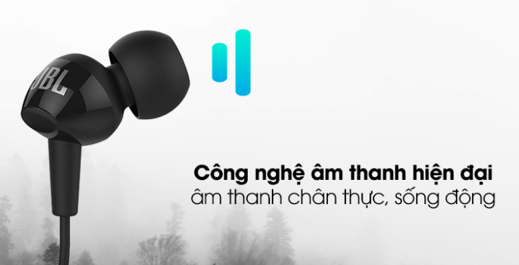 Tai nghe JBL C150SI có chất âm mạnh mẽ