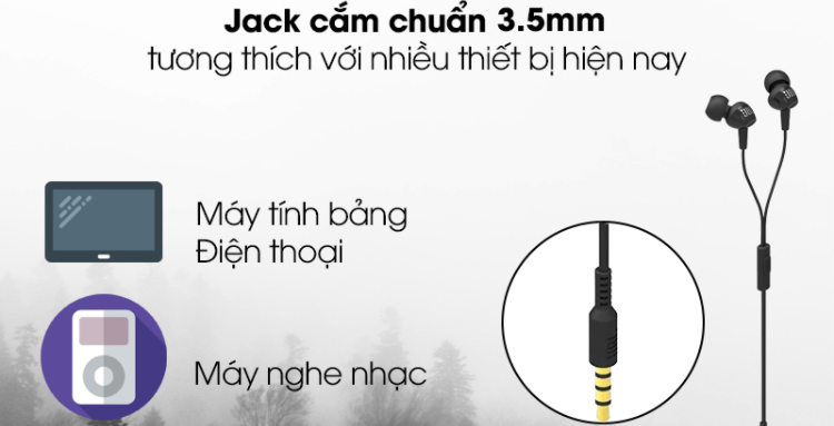 Tai nghe JBL C150SI jack 3.5mm đa dạng kết nối