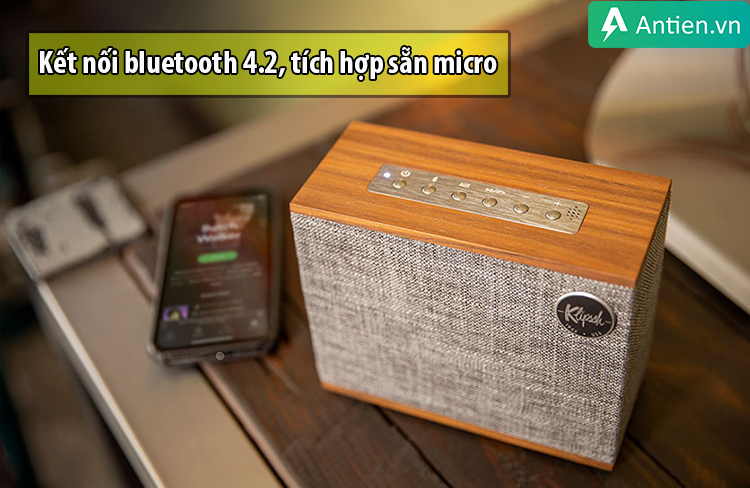 Loa bluetooth Klipsch Heritage Groove kết nối bluetooth, tích hợp micro