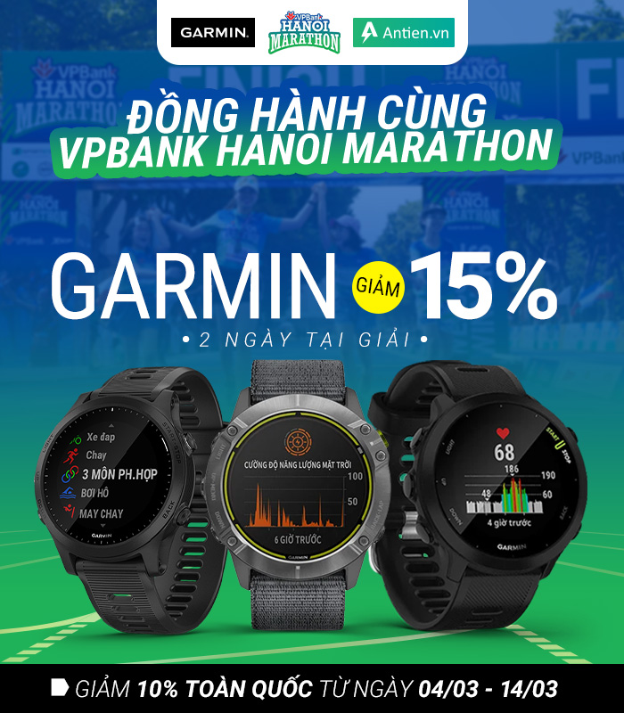 Giải chạy VPBank Hanoi Marathon, giảm giá Garmin lên tới 15%