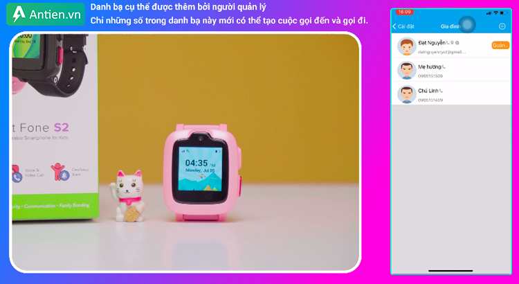 Thêm số vào danh bạ để kiểm soát cuộc gọi