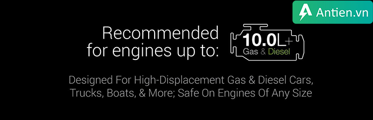 Pin dự phòng kiêm bộ khởi động xe NOCO GB150 thích hợp cho động cơ 10L