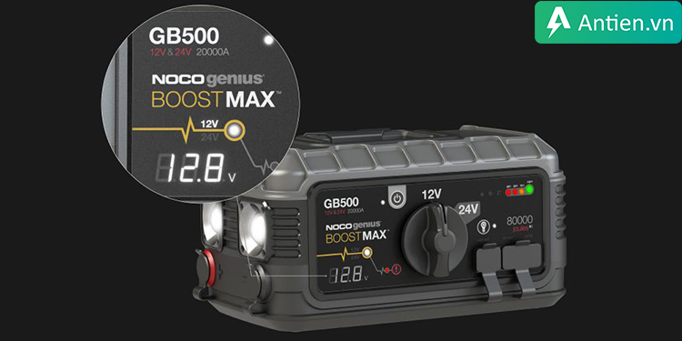 Vôn kế tích hợp để hiển thị điện áp