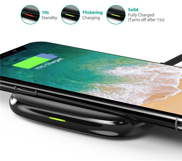 Đèn chỉ báo thông minh trên sạc không dây