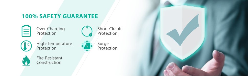 Sạc pin Ravpower luôn an toàn tuyệt đối