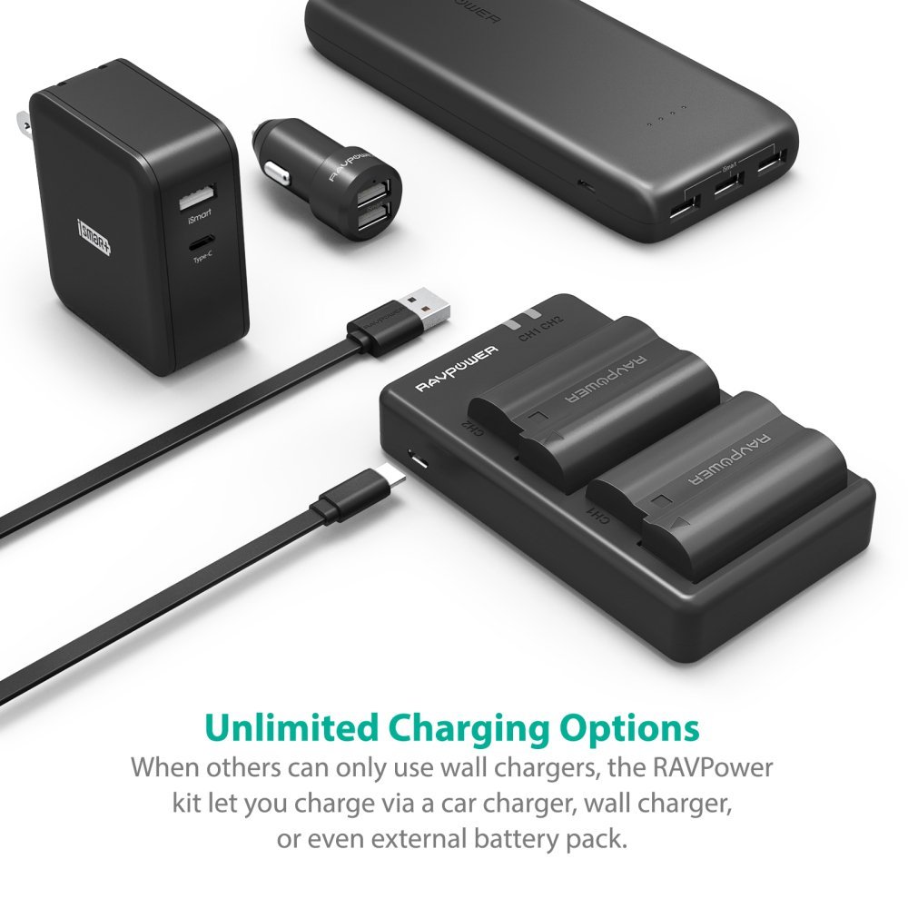 Nhiều lựa chọn để sạc lại pin máy ảnh Nikon