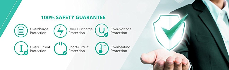 An toàn tuyệt đối khi sử dụng pin sạc Ravpower