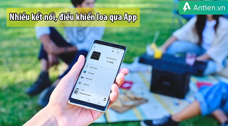 Ưng dụng Fiestable của Sony để điều khiển PG10 bằng chính điện thoại của mình