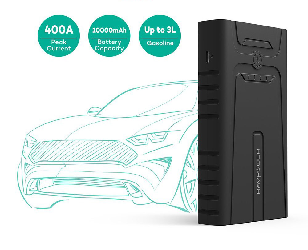 Sạc dự phòng kích điện cho xe hơi Ravpower PB008