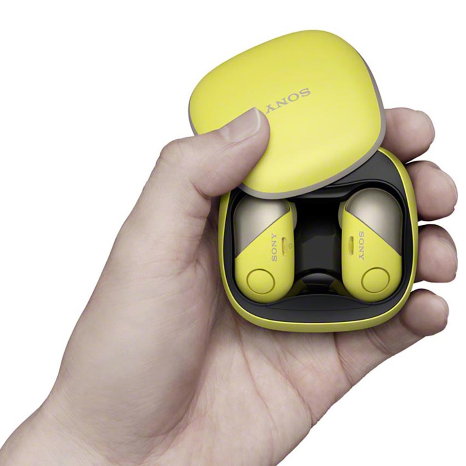 Hộp kiêm dock sạc của tai nghe Bluetooth Sony WF - SP700N
