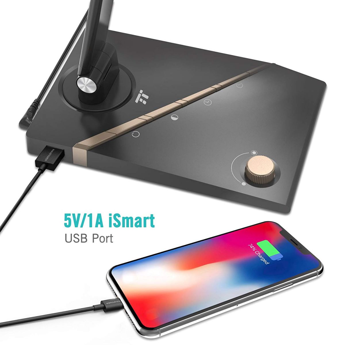 Đèn LED có cổng sạc USB 5V/1A