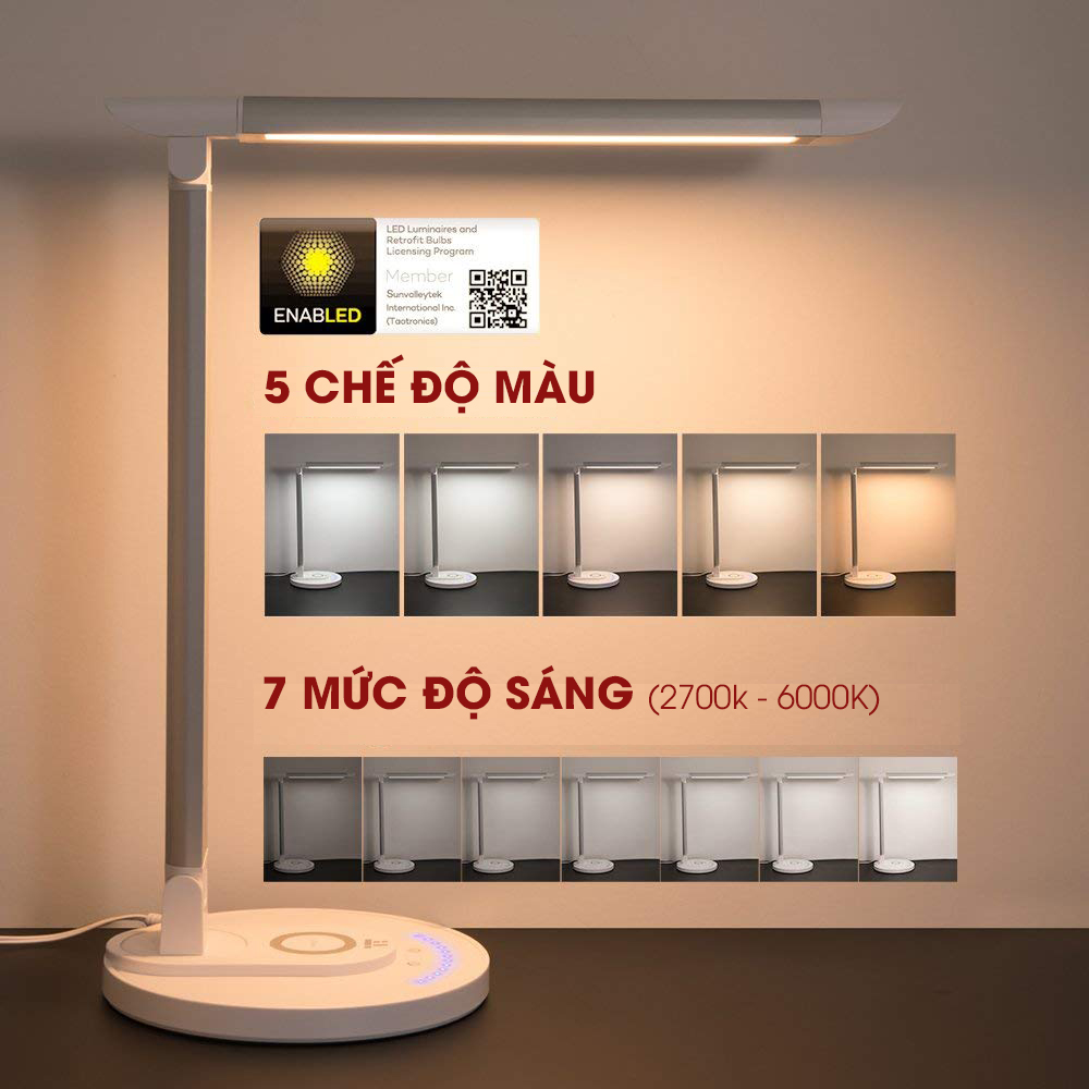 Đèn bàn làm việc cần có nhiều mức sáng