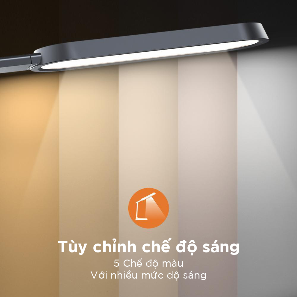 Đèn bàn LED làm việc nhiều chế độ sáng