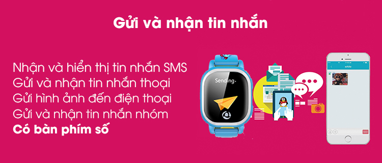 Đồng hồ định vị trẻ em PQ708 có bàn phím số
