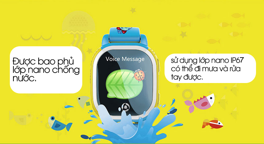 Đồng hồ định vị trẻ em PQ708 hỗ trợ camera 0.2 MP siêu rõ nét