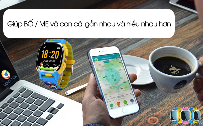 Đồng hồ định vị trẻ em PQ708 đa dạng chế độ định vị cho khả năng chính xác, hiệu quả cao