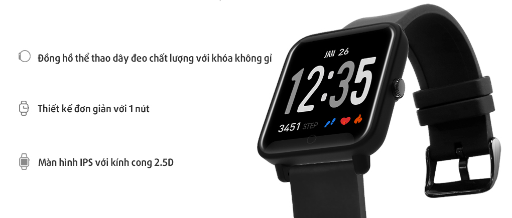 Nút bấm đơn giản, dễ sử dụng