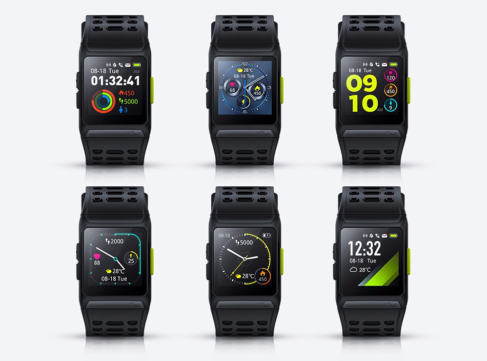 Smartband iWOWN P1 có 9 dạng mặt đồng hồ