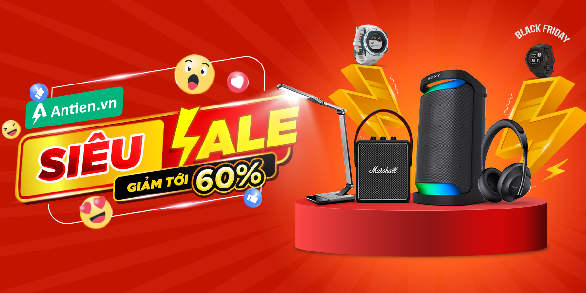 [BLACK FRIDAY] KHÔNG THỂ BỎ LỠ, ƯU ĐÃI LÊN TỚI 60% CÁC SẢN PHẨM CÔNG NGHỆ CHÍNH HÃNG TẠI AN TIẾN