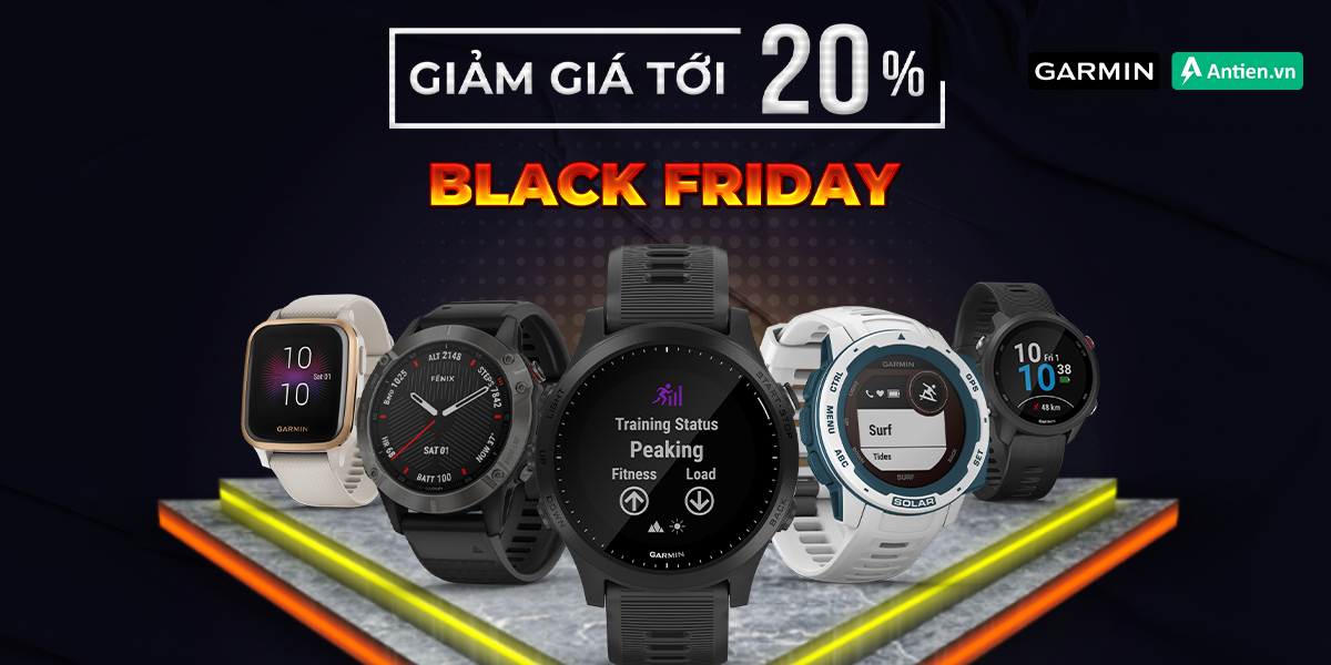 [Black Friday] NỔ ƯU ĐÃI, GARMIN GIẢM GIÁ LÊN TỚI 20% CHO HÀNG LOẠT MẪU ĐỒNG HỒ THÔNG MINH