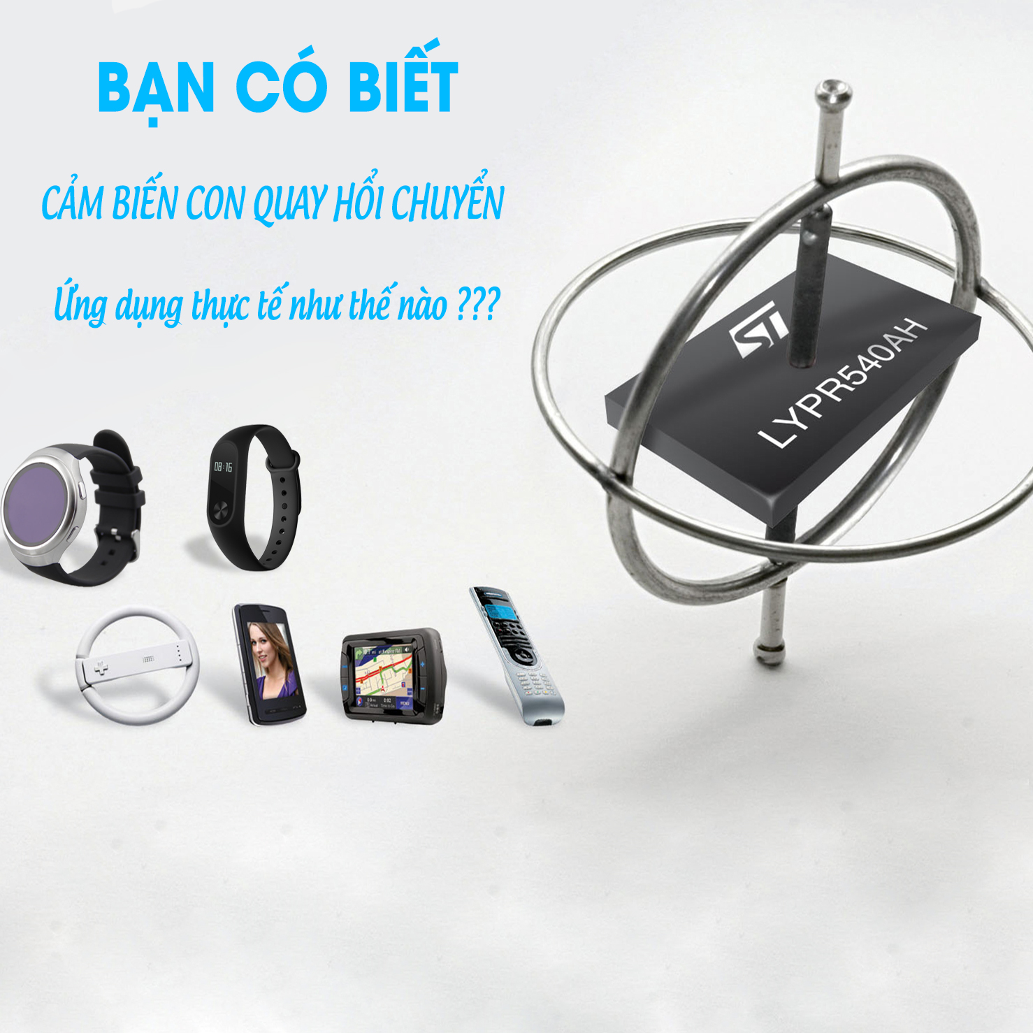 Tìm hiểu về Đồng Hồ Thông Minh - Tính năng cảm biến con quay