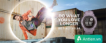 Garmin Instinct Solar - Nâng tuổi thọ pin lên tầm cao mới nhờ năng lượng mặt trời